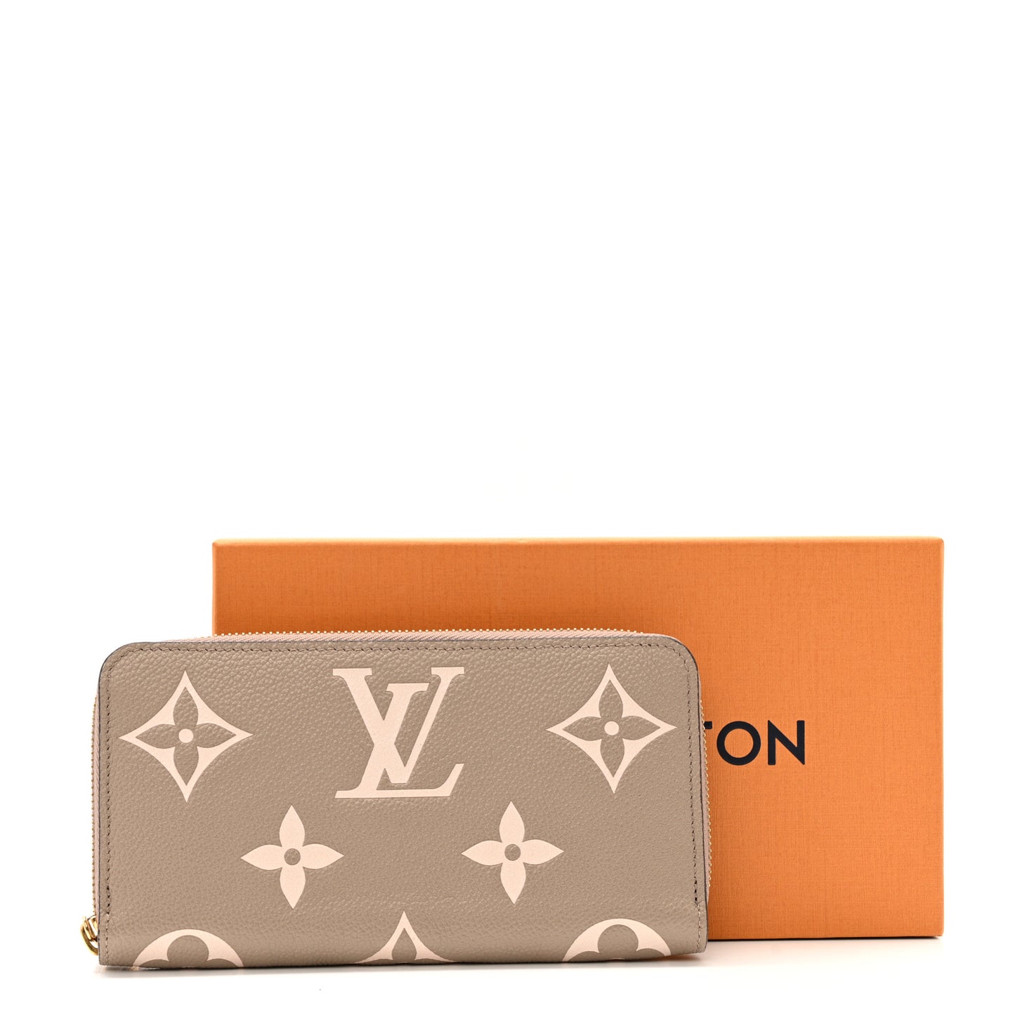 Empreinte Monogram Giant Zippy Wallet Tourterelle Creme