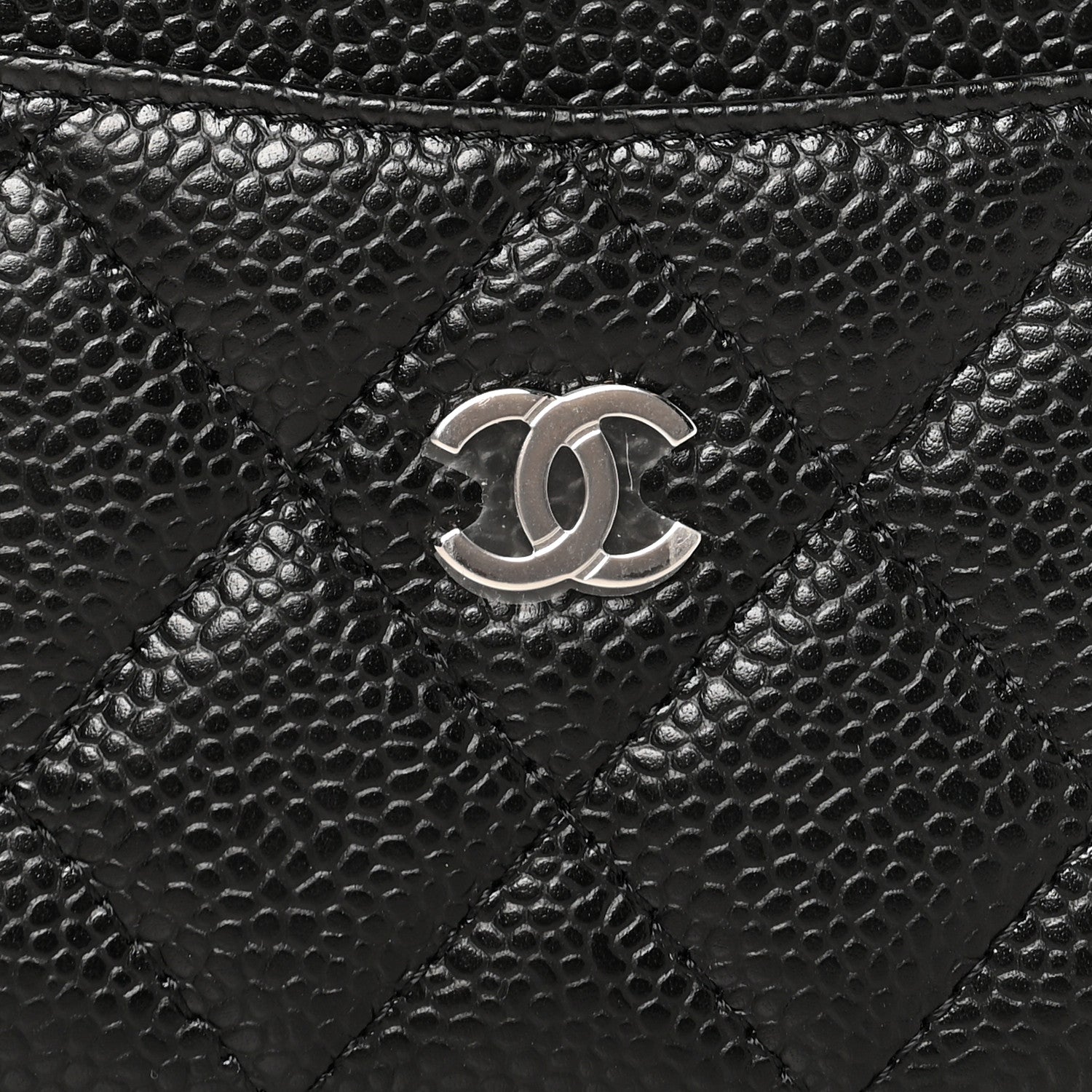 Chanel Caviar Quilted Card Holder Black 9 of 9