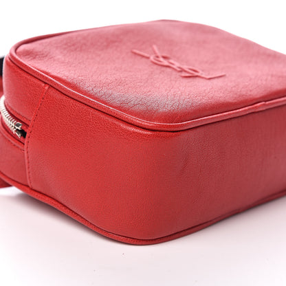 Saint Laurent Lambskin Monogram Lou Belt Bag 85 Red 8 of 9