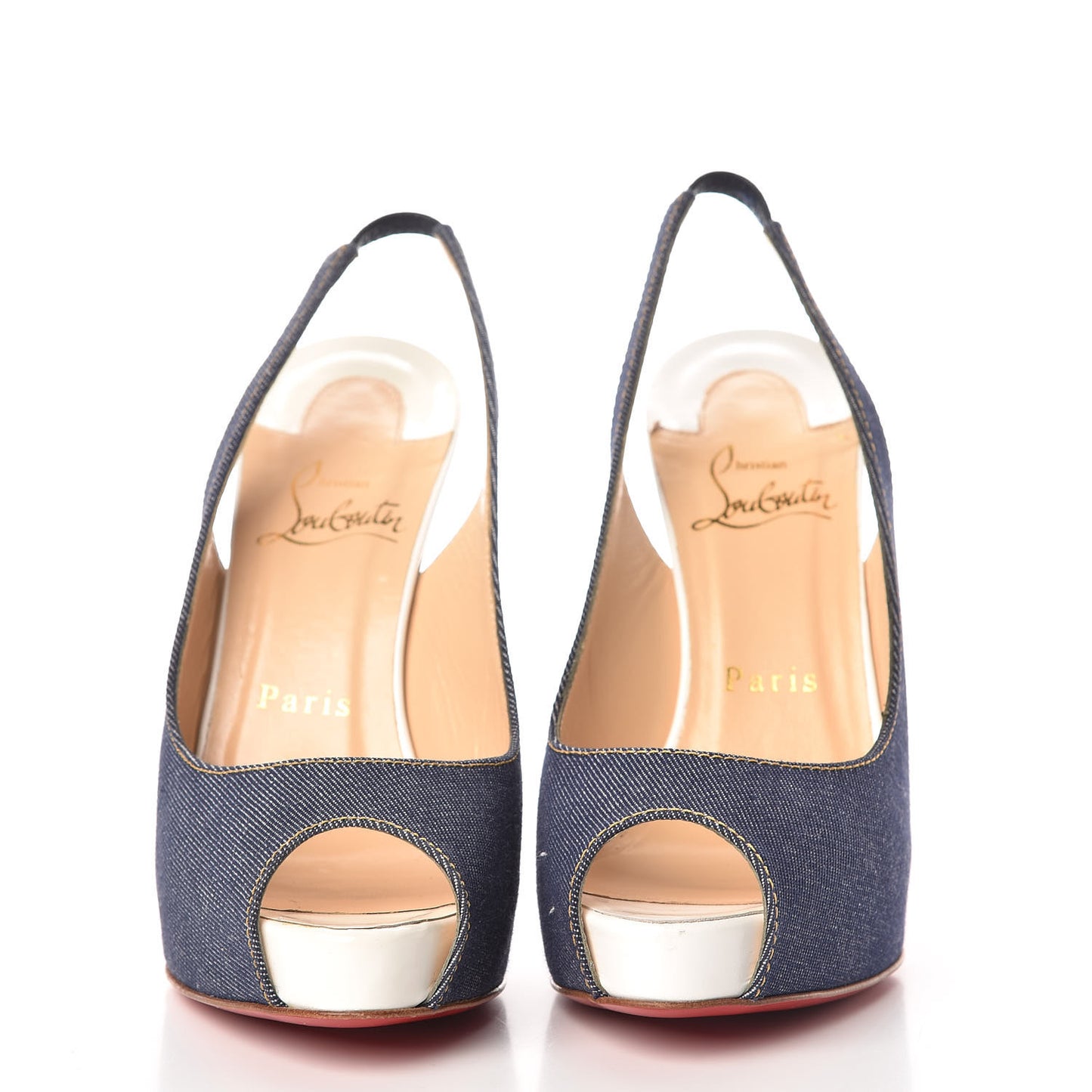 Denim Private Number 120 Pumps 36.5 Blue White