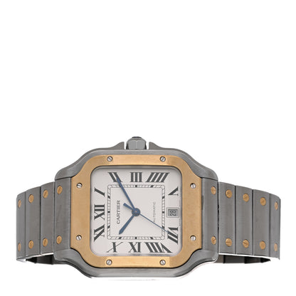 Cartier Stainless Steel 18K Yellow Gold 39.8mm Santos De Cartier Automatic Watch 2 of 5