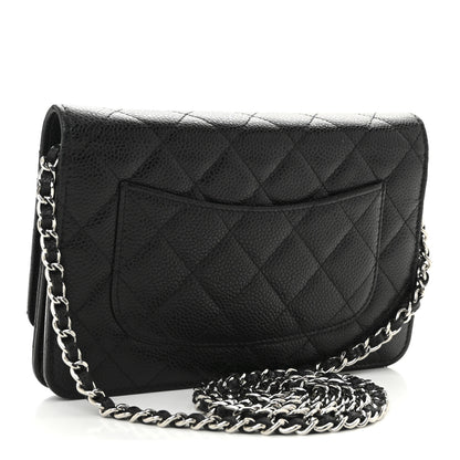 Chanel Caviar Quilted Wallet on Chain WOC Black 3 of 12