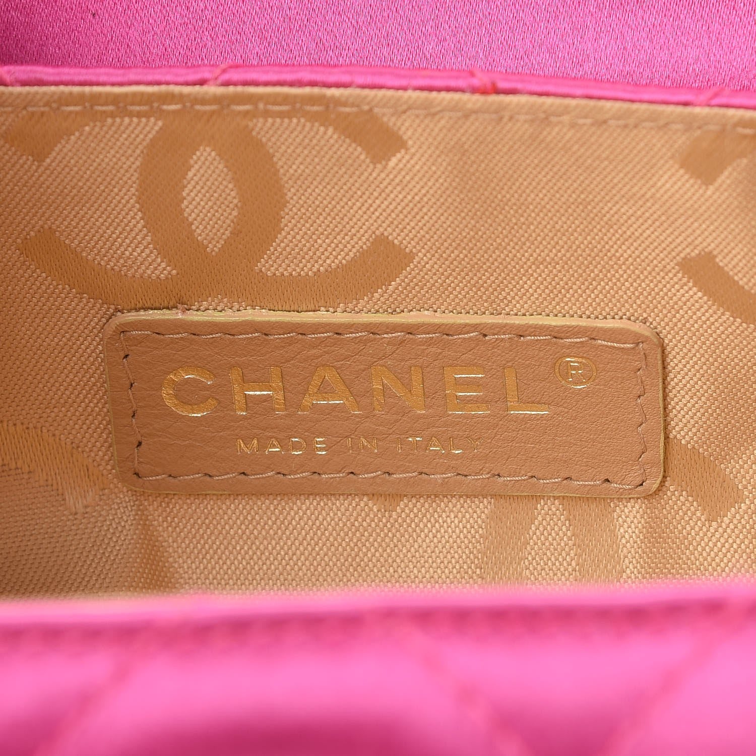 Chanel Satin Quilted Evening Bag Fuchsia 7 of 9