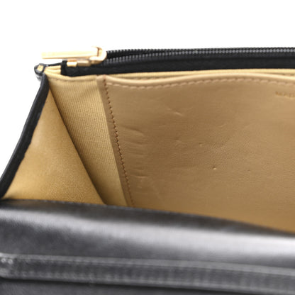 Chanel Lambskin Quilted Enamel CC Wallet on Chain WOC Black 12 of 12