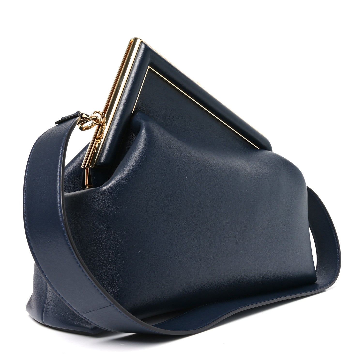 Fendi Shiny Nappa Medium Fendi First Dark Blue 3 of 10