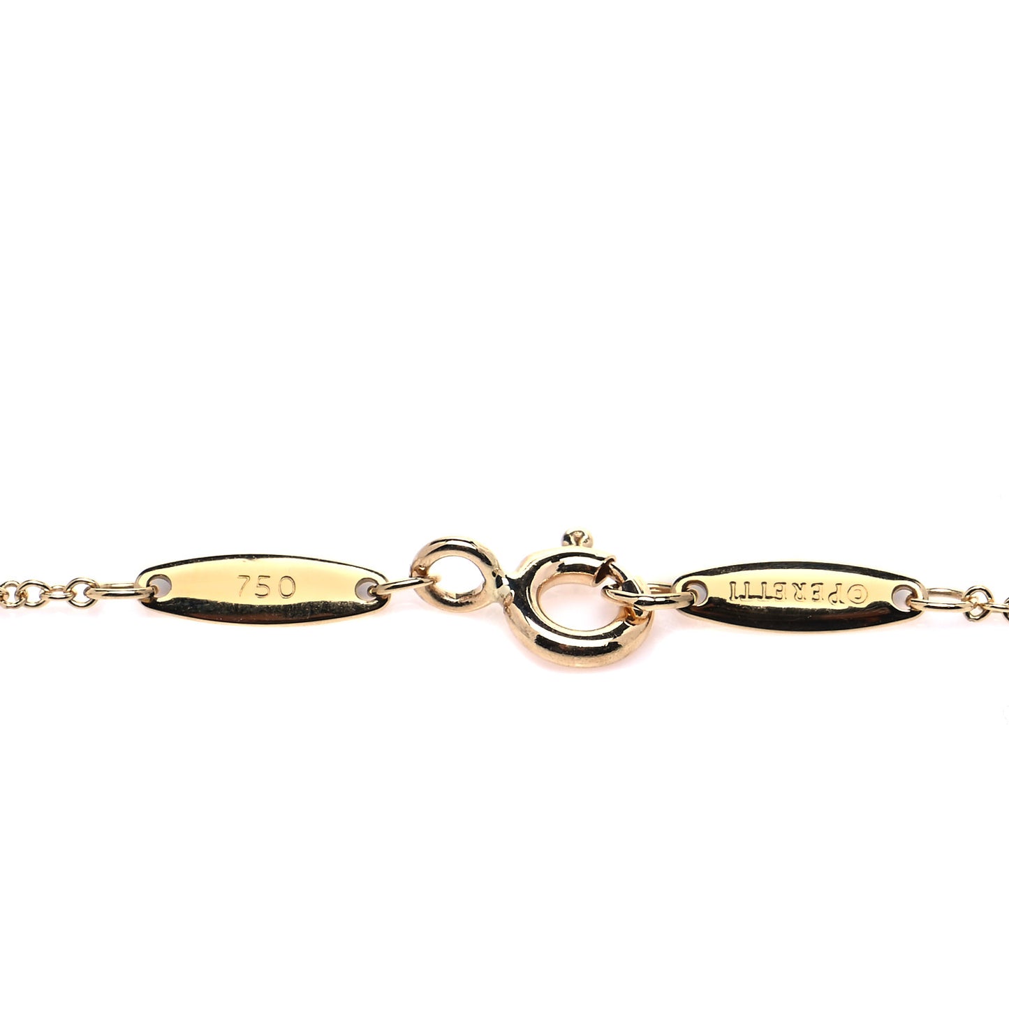 18K Yellow Gold Diamond .17ct Elsa Peretti Diamonds by the Yard Pendant Necklace