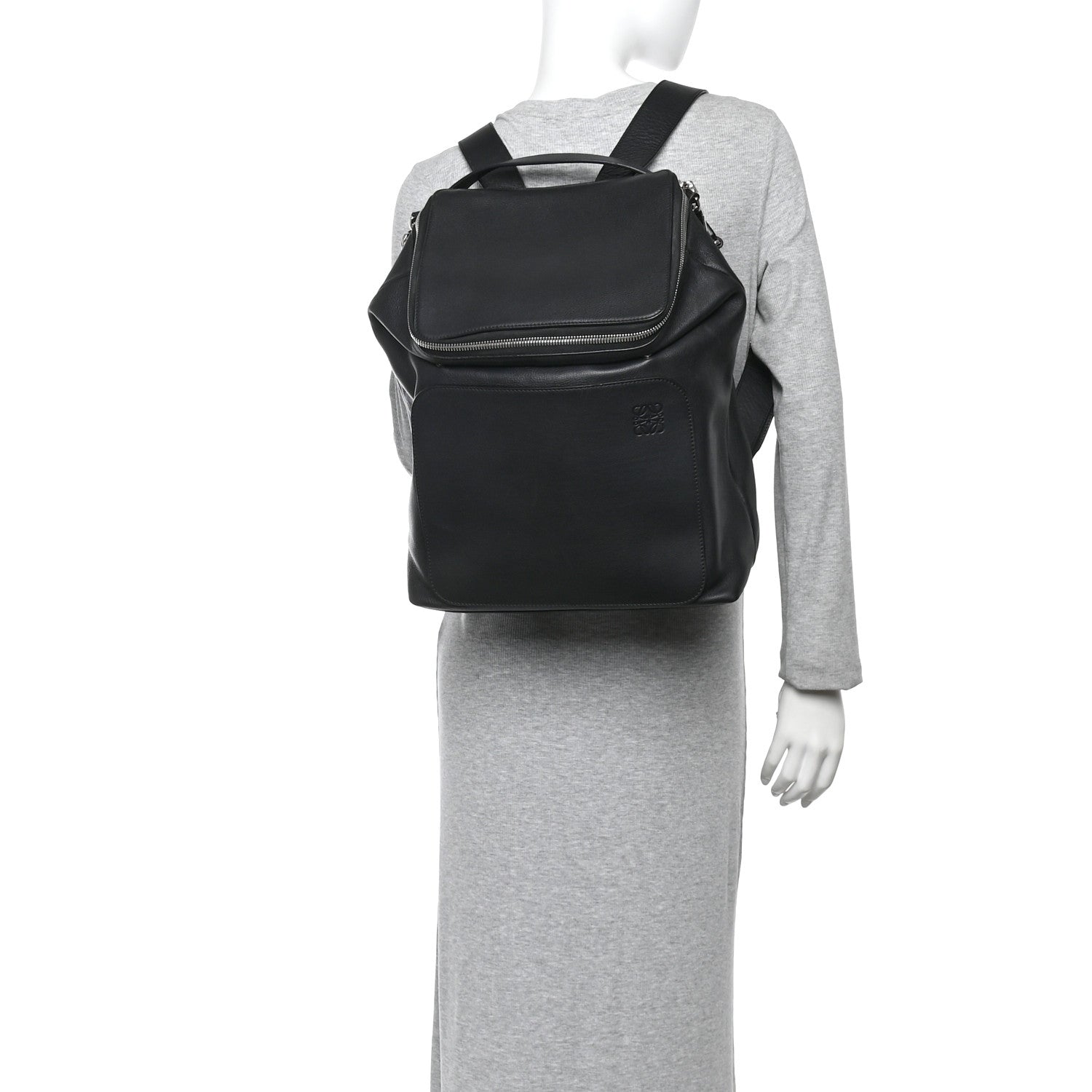 Loewe Calfskin Goya Backpack Black 2 of 9