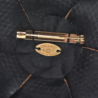 Chanel Metallic Lambskin Pearl Camellia Brooch Gold Silver 4 of 4