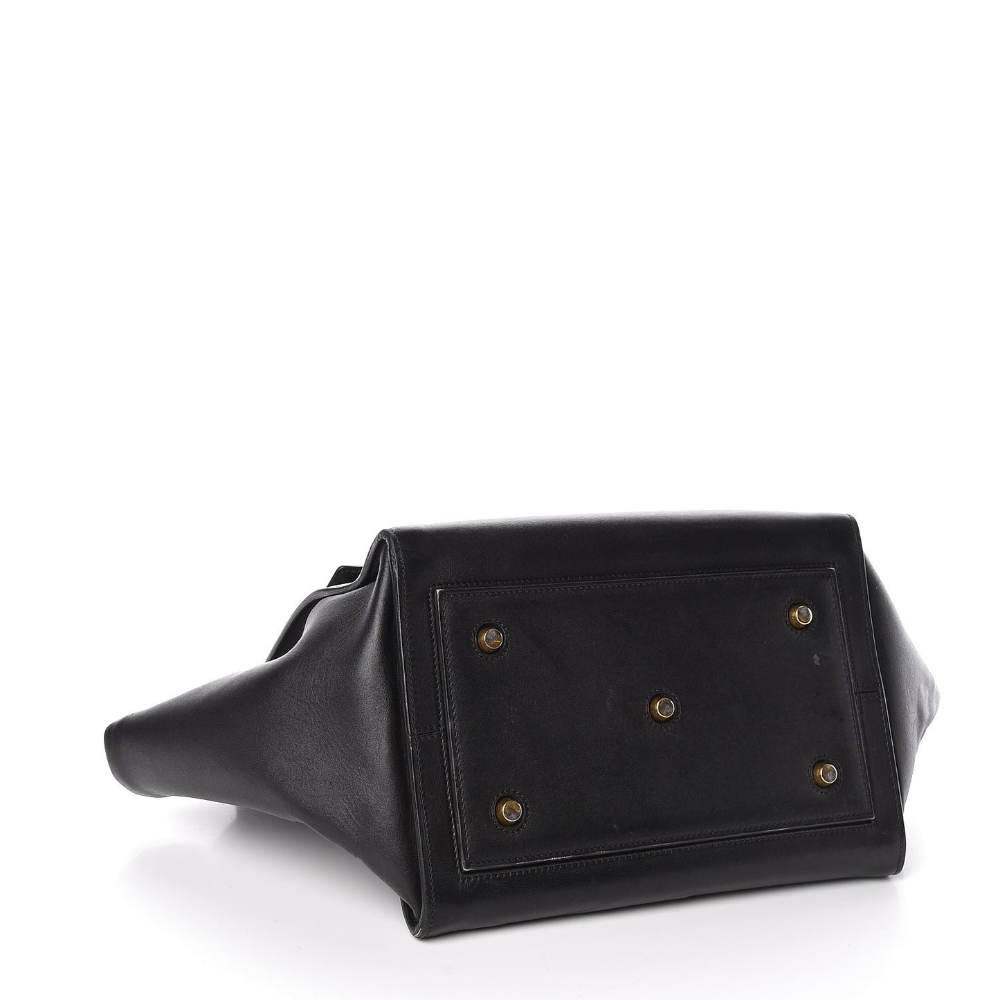 Smooth Calfskin Small Tie Knot Tote Black