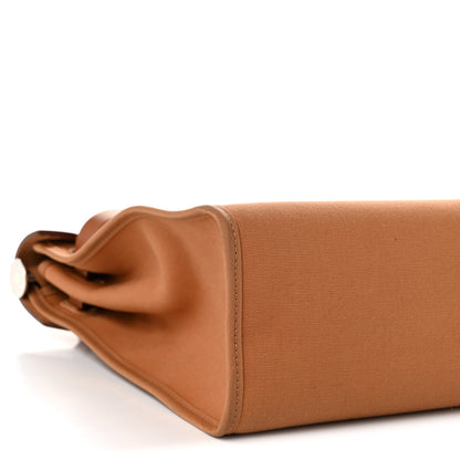 Hermes Toile Officier Vache Hunter Verso Herbag Zip PM 31 Dune Magnolia Fauve 9 of 11