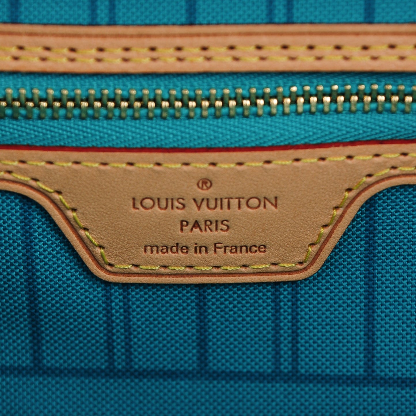 Monogram V Neverfull MM Turquoise