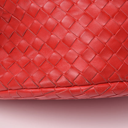 Bottega Veneta Nappa Intrecciato Double Handle Bucket Bag New Red 15 of 15