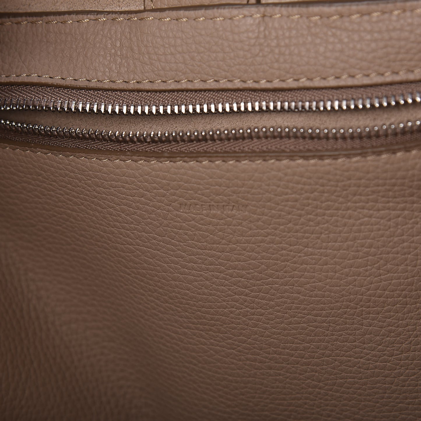 Supple Grained Calfskin Small Big Bag Light Taupe