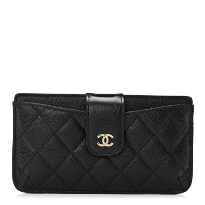 Chanel Caviar Quilted Phone Holder Wallet on Removable Chain Insert Black 1 of 9