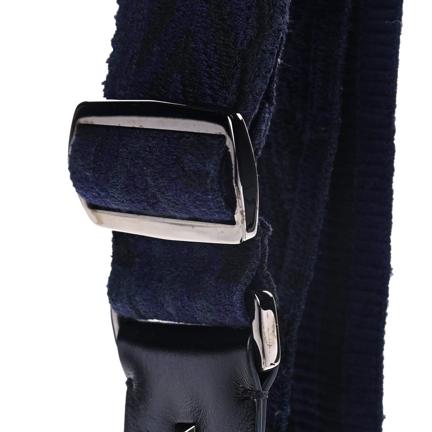 Valentino Garavani Craquele Calfskin Guitar Strap Rockstud Rolling Camera Bag Black 11 of 13