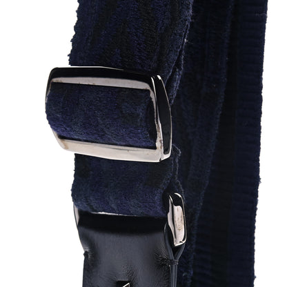 Valentino Garavani Craquele Calfskin Guitar Strap Rockstud Rolling Camera Bag Black 11 of 13