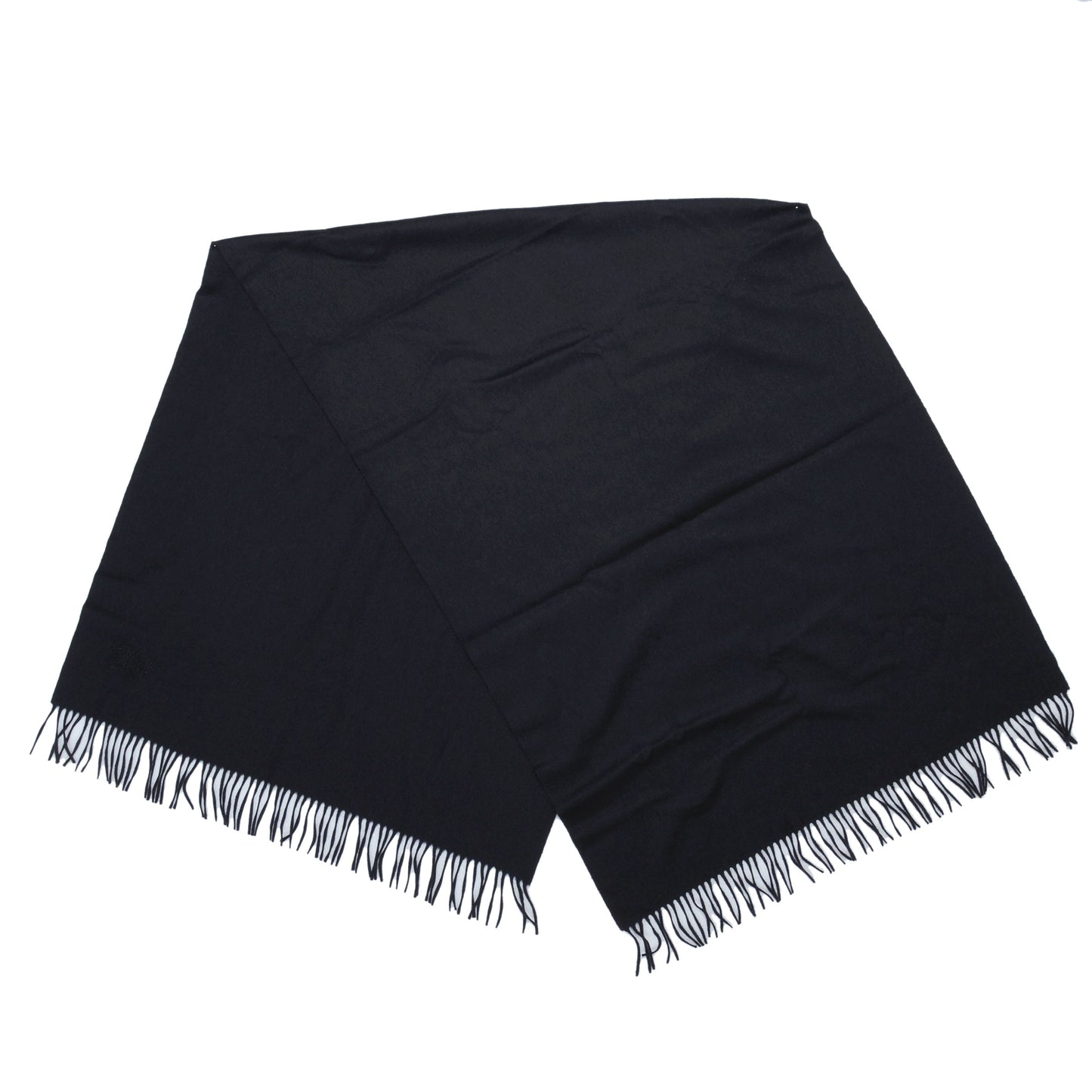 Cashmere Broderie Scarf Navy