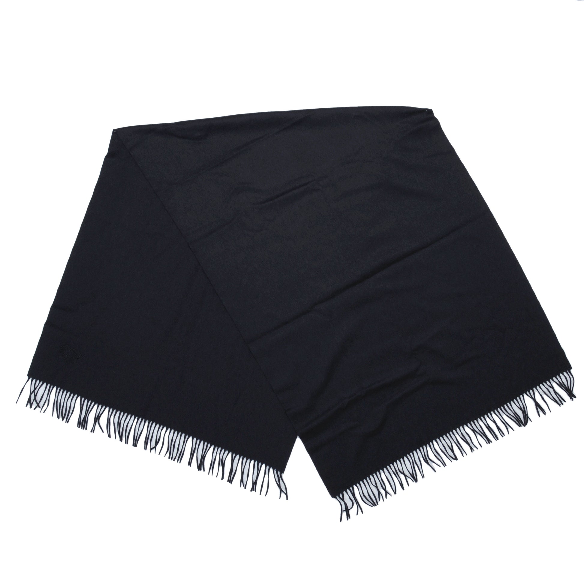 Hermes Cashmere Broderie Scarf Navy 1 of 4