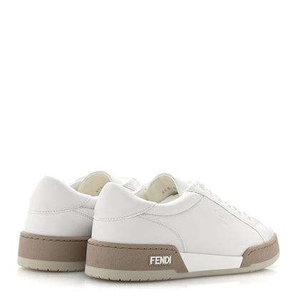 Fendi Calfskin Womens Fendi Match Low Top Sneakers 36.5 White Beige 5 of 9