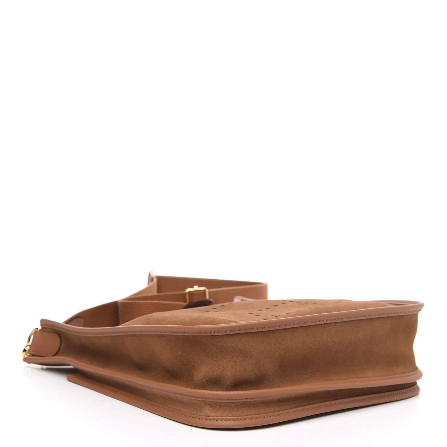 Grizzly Calfskin Swift Evelyne III PM Chamois Gold