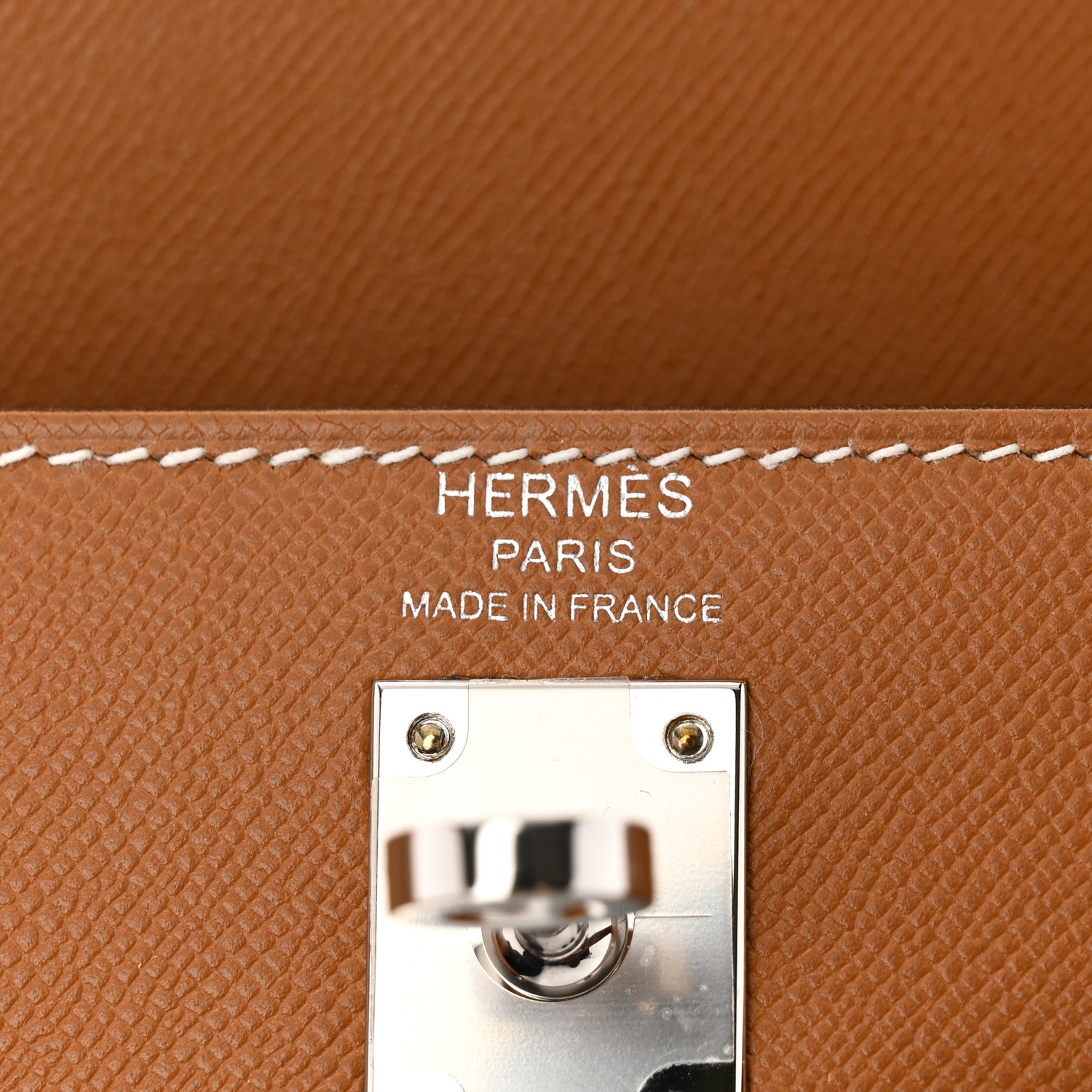 Hermes Madame Calfskin Kelly Sellier 25 Gold 6 of 10