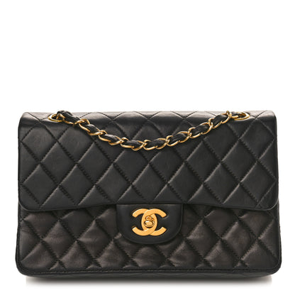 Chanel Lambskin Quilted Small Double Flap Black 1 of 11