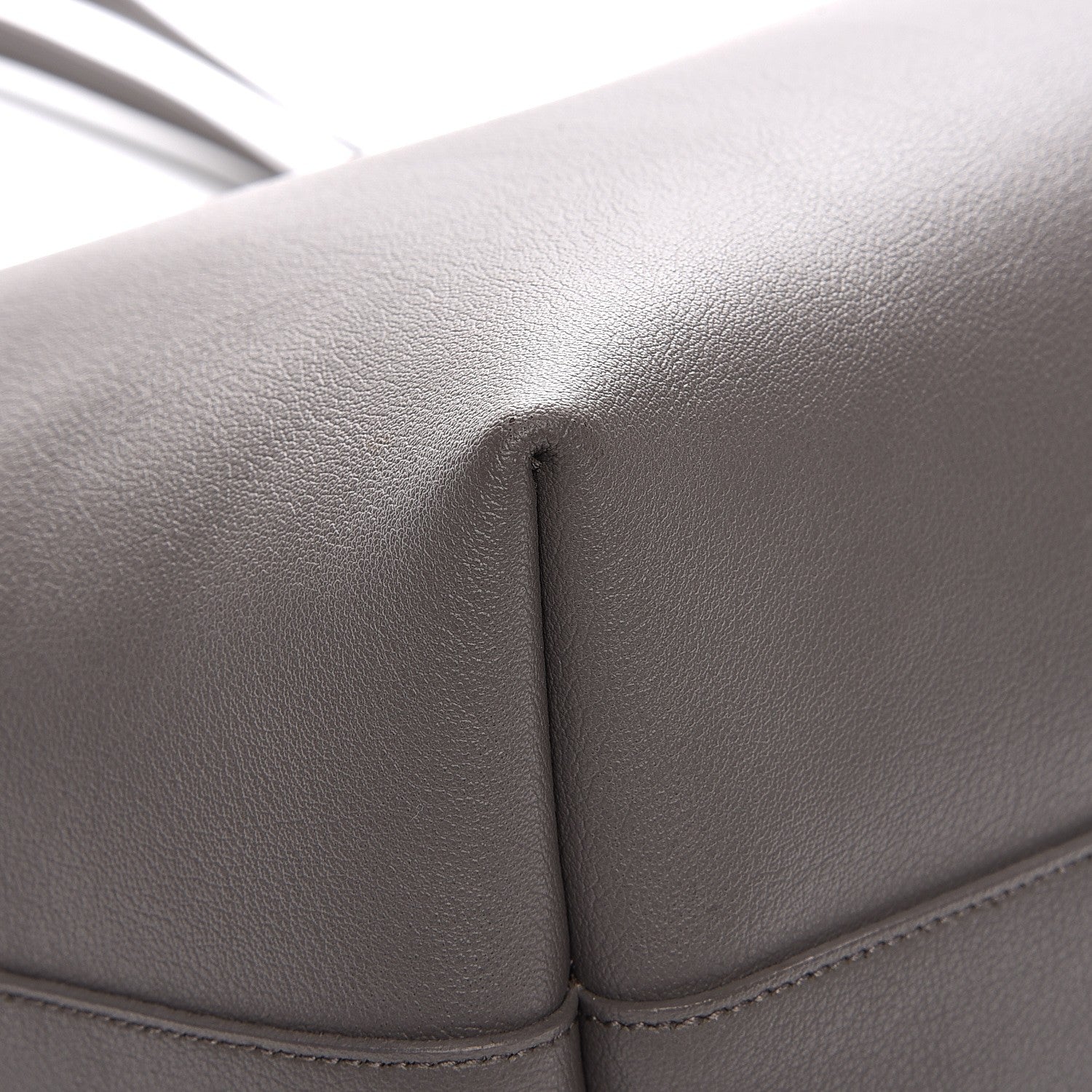 Saint Laurent Calfskin Large Shopping Tote Fog 12 of 13