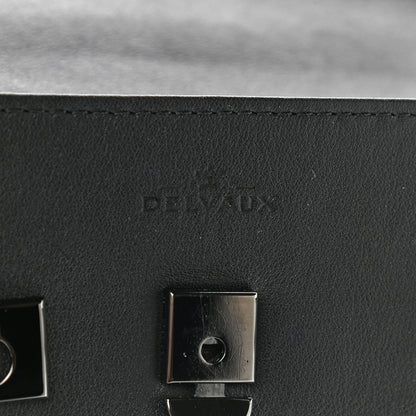 Delvaux Calfskin Embossed Mini Tempete Satchel Black 6 of 11