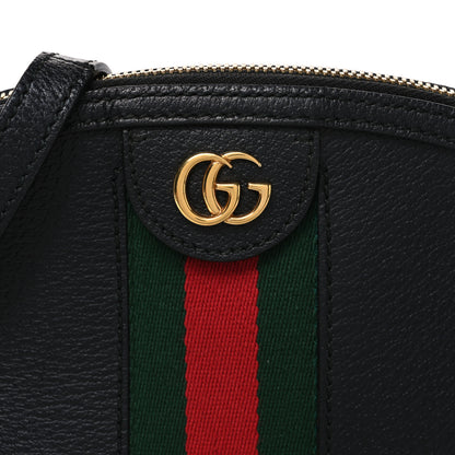 Gucci Suede Patent Web GG Small Ophidia Dome Shoulder Bag Black 8 of 10