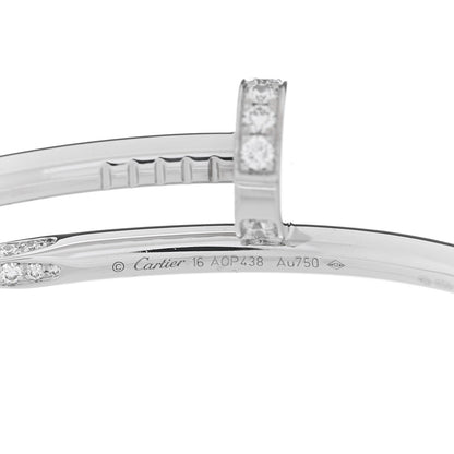 Cartier 18K White Gold Diamond Juste Un Clou Bracelet 16 3 of 3