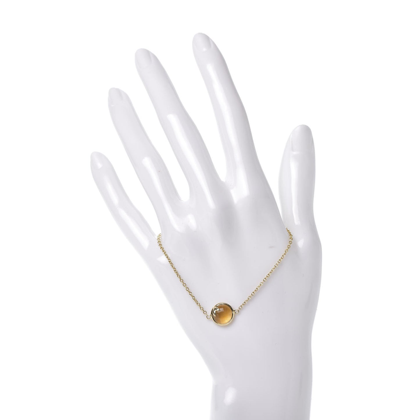18K Yellow Gold Citrine Paloma Picasso Olive Leaf Bracelet