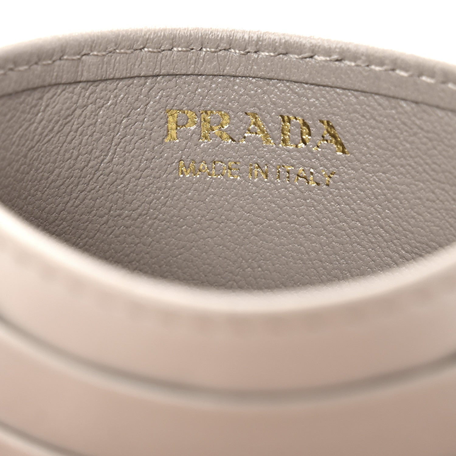 Prada Nappa Impunture Logo Card Holder Pomice 6 of 10