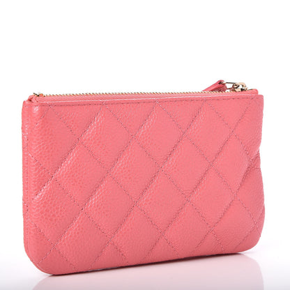 Chanel Caviar Quilted Small Cosmetic Case Pink 3 of 7