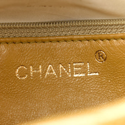 Chanel Caviar CC Wood Handle Tote Beige 6 of 11