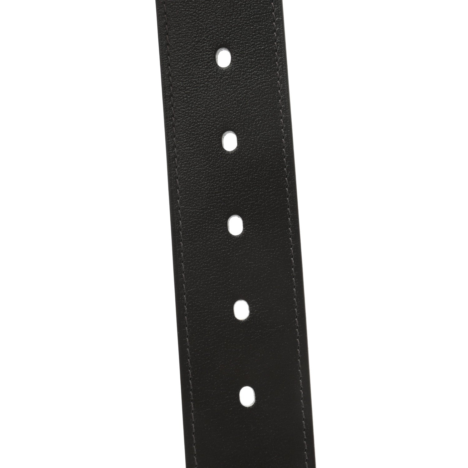 Hermes Box Togo 32mm Quentin Belt 95 Black Chocolate 5 of 7