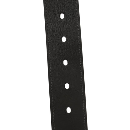 Hermes Box Togo 32mm Quentin Belt 95 Black Chocolate 5 of 7