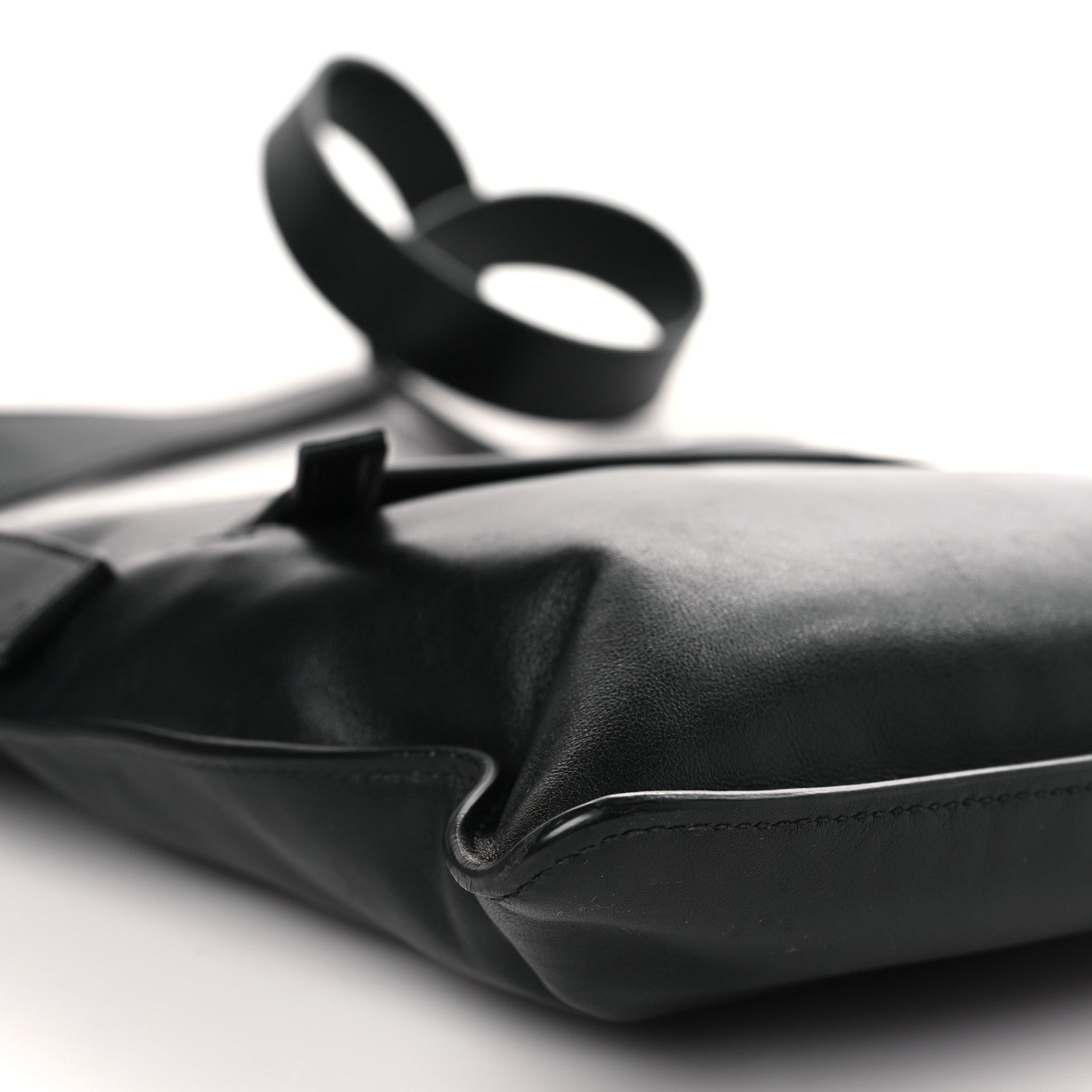 Prada Soft Calf Flat Messenger Bag Black 8 of 10