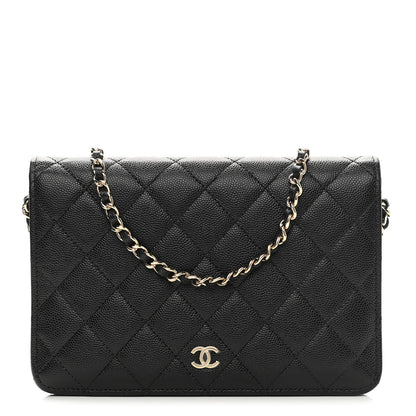 Chanel Caviar Quilted Clutch With Chain Black 1 of 11