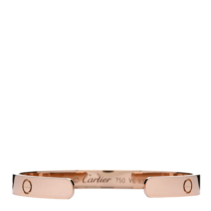 Cartier 18K Pink Gold LOVE Cuff Bracelet 16 2 of 3