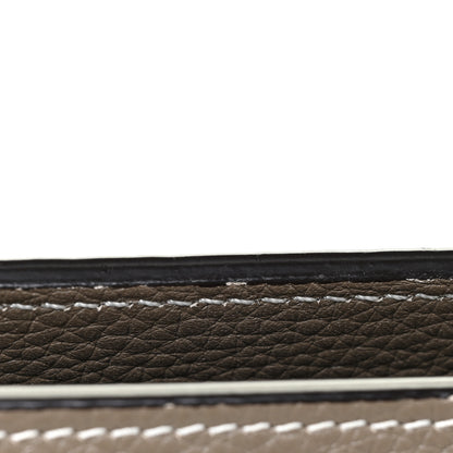 Celine Drummed Calfskin Micro Luggage Souris 16 of 17