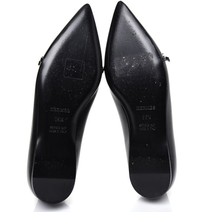 Hermes Calfskin Laura Ballerina Flats 36.5 Black 5 of 9