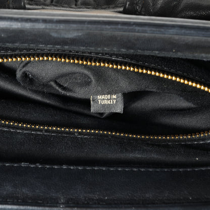 Miu Miu Leather Matelasse Coffer Frame Tote Black 7 of 7