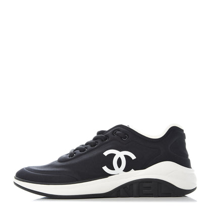 Chanel Lycra CC Sneakers 40 Black 1 of 9