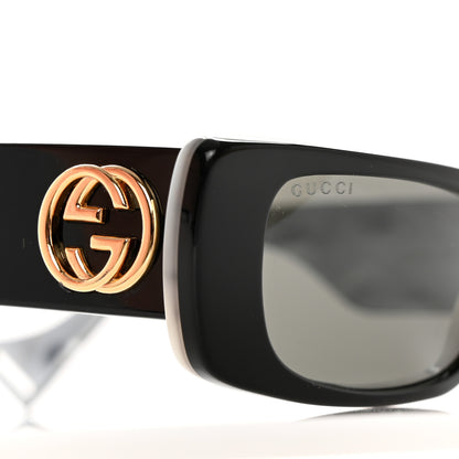 Gucci Acetate Rectangular Sunglasses GG0516S Black 7 of 8