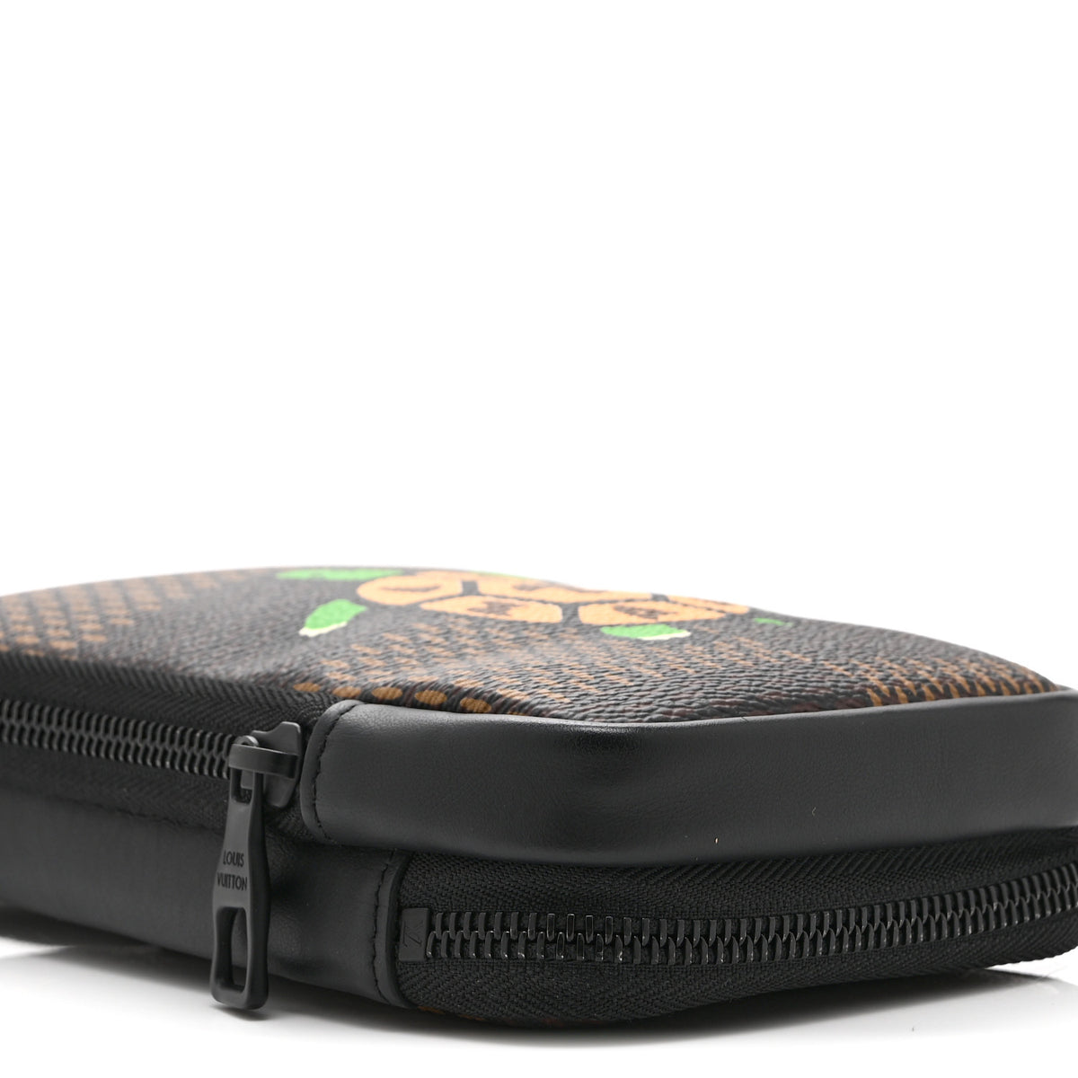 Louis Vuitton X NIGO Giant Damier Ebene Tortoise Double Phone Pouch 9 of 10