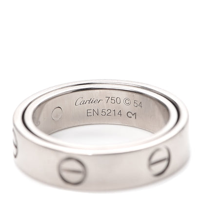 Cartier 18K White Gold 5.5mm Astro LOVE Ring 54 6.75 5 of 6