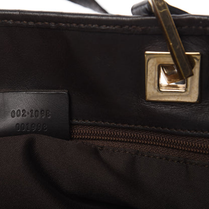 Gucci Monogram Large Bucket Tote Dark Brown 9 of 13