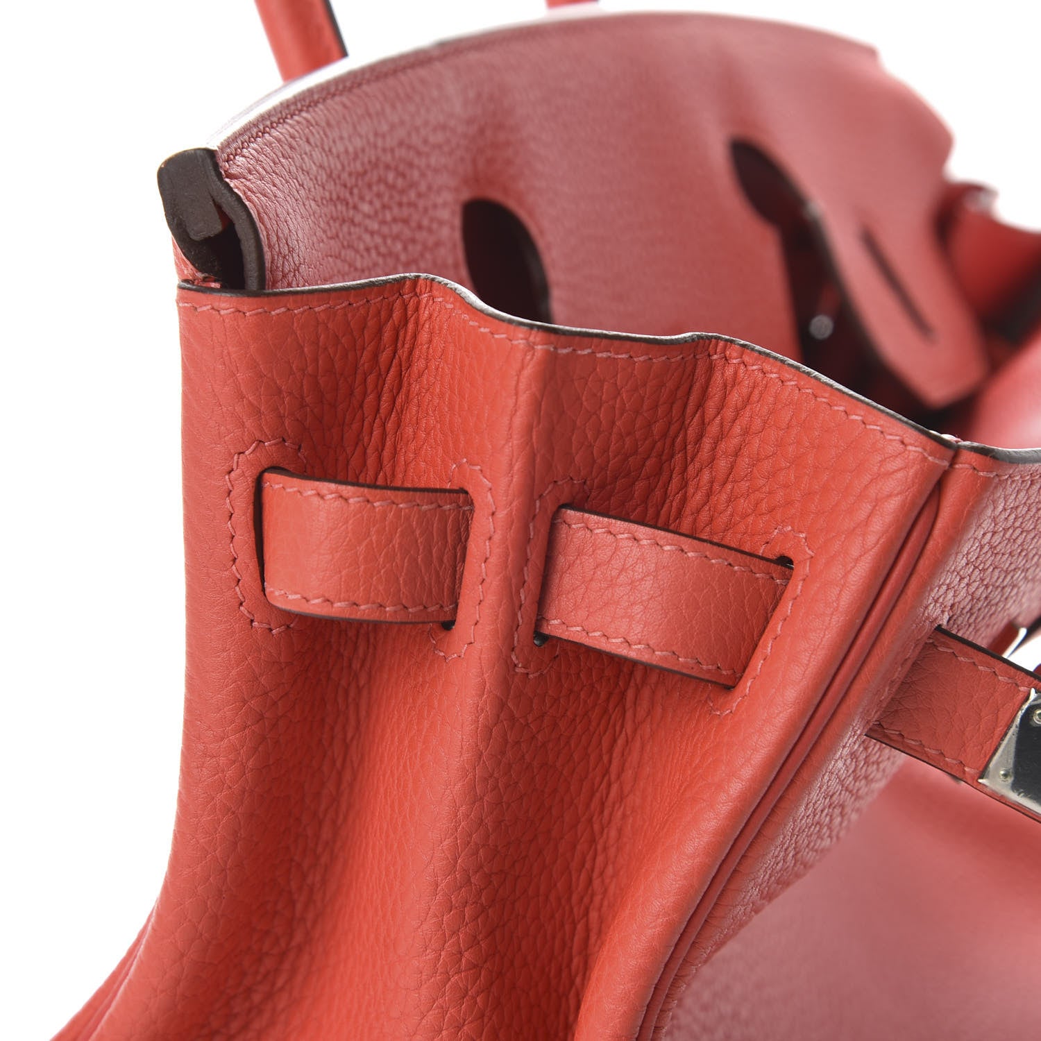 Hermes Taurillon Clemence Birkin 30 Rouge Pivoine 13 of 33