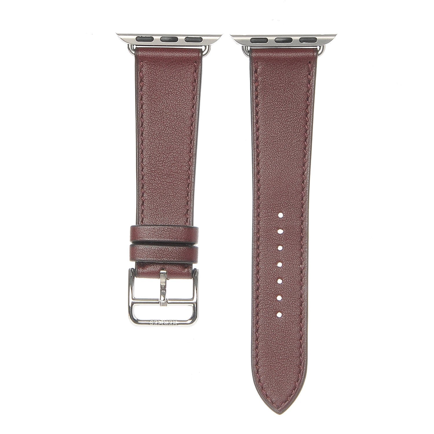Hermes Swift 38mm Apple Watch Band Bordeaux 1 of 6