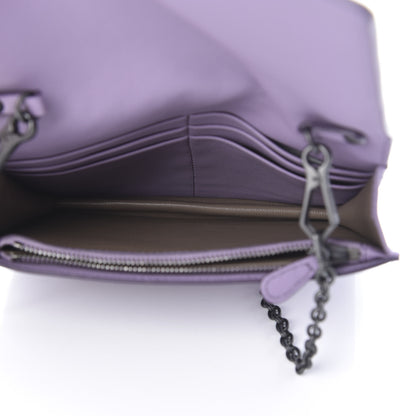 Bottega Veneta Nappa Ayers Intrecciato Butterfly Chain Wallet Lilac 5 of 10